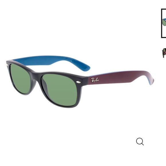 Ray-Ban New Wayfarer Color Mix Blue/Grey Gradient 55 mm Sunglasses RB2132 605371 - Picture 1 of 8